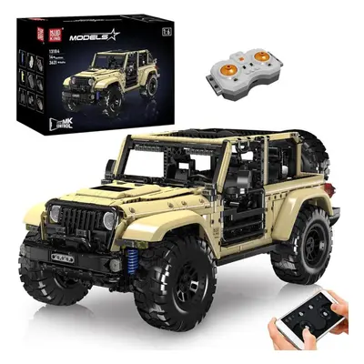 (RC motor version) Mould King Technical Car Toys The App/rc Motorized Wrangler Suv Car Model Bui