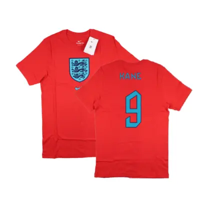 (SB) England World Cup Crest Tee (Red) - Kids (Kane 9)