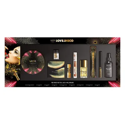 NYX Professional Makeup You Make Me Feel Like a Millionaire Makeup Set, Pieces, Golden Makeup fo