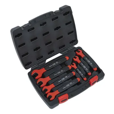 7pc Insulated VDE Open Ended Spanner Set - 1000V Electricians Shock Proof Wrench