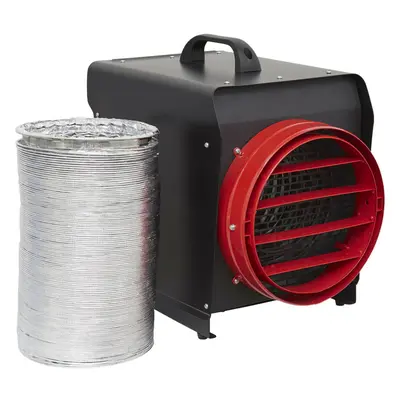 Industrial Fan Heater with 6m Ducting - Kilowatt - Thermostat Control