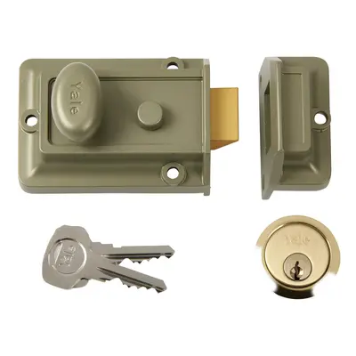 P-77-ENB-PB-60 - Traditional Nightlatch - 60mm - Electro Nickel Brass Finish - Standard Security