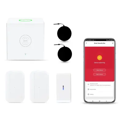 Smart Home Security Systems, No Monthly Fee Wireless Alarm Kit, Small Home Alarm with Door Alarm