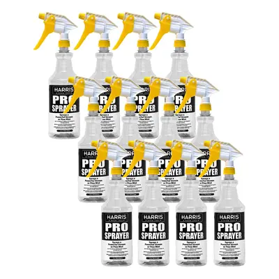 HARRIS Professional Spray Bottle 32oz (12-Pack) All-Purpose with Clea