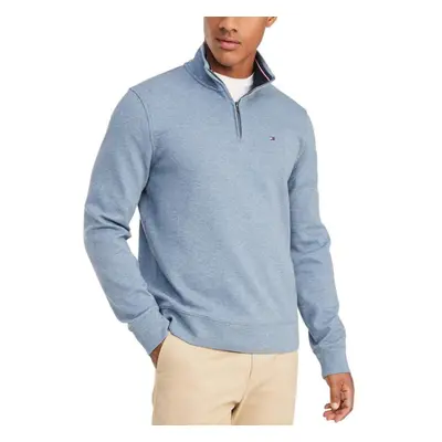 Tommy Hilfiger Mens Long Sleeve Fleece Quarter Zip Pullover Sweatshirt