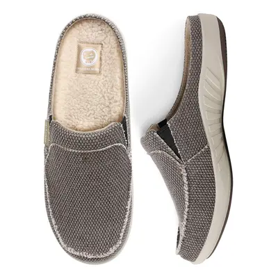 Mens House Slippers with Arch Support Canvas House Slipper for Men wi