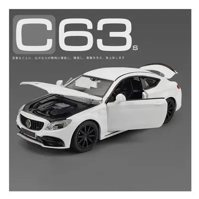 (1 White) 1:32 C63S Coupe Alloy Car Model Diecast Metal Toy Vehicles Car Model Collection Simula