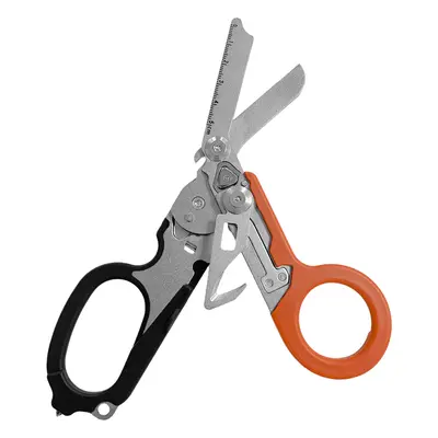 (BK Orange) Multifunction Portable Emergency Shears with Lock Latch Tactical Folding Scissors Ou