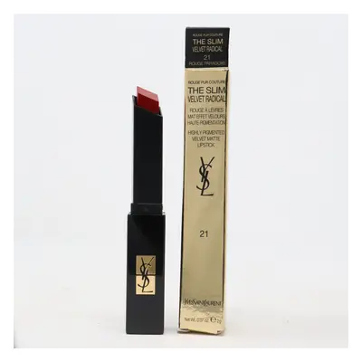 (21 Rouge Paradoxe) Yves Saint Laurent Rouge Pur Couture The Slim Velvet Radical 0.07oz New