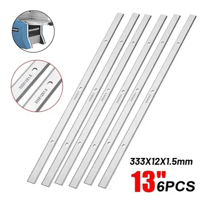 6PC 13\\''-1/2\\'\\' HSS Portable Planer Blades For Metabo DH330 DH316 Double Edge Set Parkside 