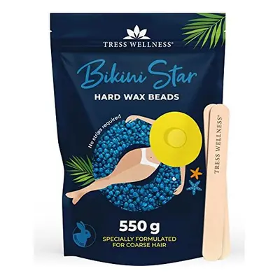 Tress Wellness Bikini Wax for Coarse Hair 550g Hard wax beads - For sensitive skin - Up to waxes