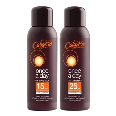 Once A Day Tan & Protect SPF15 and SPF25 Multipack