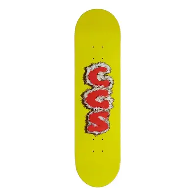 [CCS] Furry Letters Skateboard Deck Yellow 7.75""