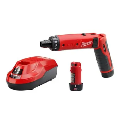 Milwaukee M4 1/4 Hex Screwdriver Kit W/2 Bat