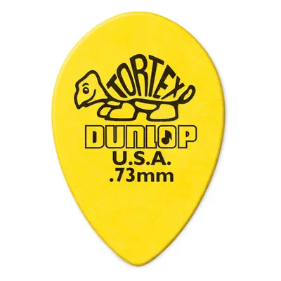 Dunlop 423R.73 Tortex Small Tear Drop Yellow .73mm 36/Bag