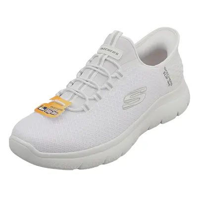 (9) Skechers Slip-ins Summits Vegan Mens Casual Trainers in White