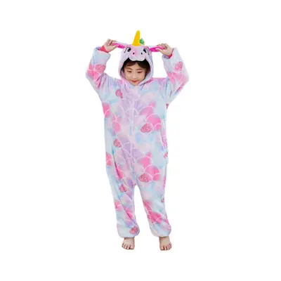 HQFURS Unicorn Onesie for Kids Animal Pajamas Cosplay Halloween Unisex Costume