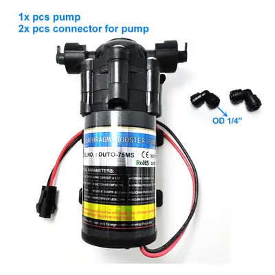 (75Gallon Pump) Booster Silent Mist Pump 24V DC 70PSI RO Water Gallon Pump Or Power Supply for G