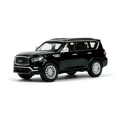 (QX80 Black) 1:64 Scale Nissan Patrol Y61 Car Model 1:64 Metal Diecast Miniature Ariya X-trail Q