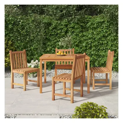 vidaXL Piece Garden Dining Set Solid Wood Teak