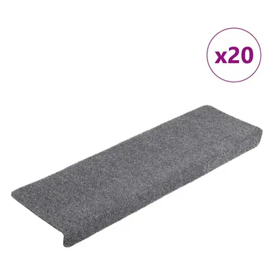 (light grey, pcs) vidaXL Stair Mats Carpet Stair Treads Decor Stair Step Protector Needle Punch