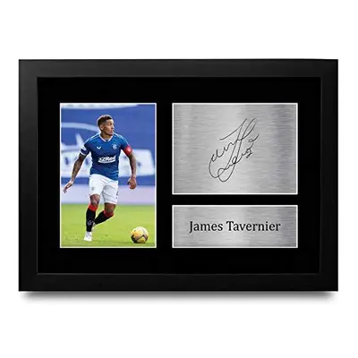 FR A4 James Tavernier Rangers Gifts Printed Signed Autograph Picture for Fans and Supporters A4 