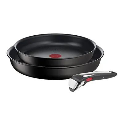 Tefal L39598 Ingenio Unlimited On 3-Piece Pan Set | Stackable | Non-Stick Coating | Suitable for