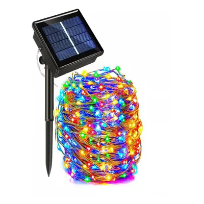 (multicolor, 30M 2pack) Led Solar Light Outdoor Lamp String Lights For Holiday Christmas Party W