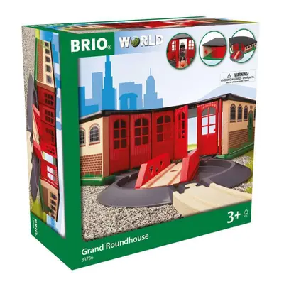 Brio World - Grand Roundhouse | Piece Toy Train Accessory for