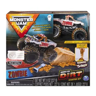 Monster Jam, Zombie Monster Dirt Starter Set, Met oz Monster Dirt & Officile 1: Schaal Die-Cast 