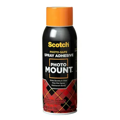 Scotch Photo Mount Adhesive 10.3oz Safe for Color Photos Illustrati