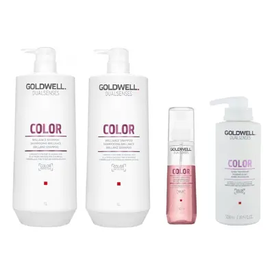 Goldwell Dualsenses Color Shampoo 1000ml, Conditioner 1000ml, 60sec Treatment 500ml, Serum Spray