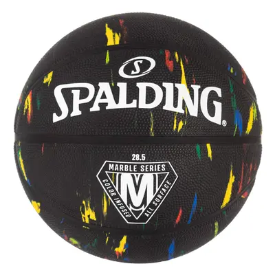 Spalding Marble Series Black Multi-Color Outdoor Basketball 28.5""