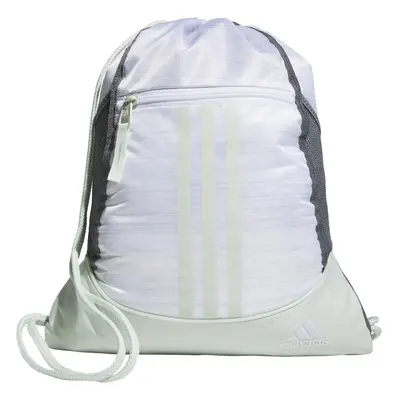 adidas Alliance Sackpack Drawstring Backpack Gym Bag Two Tone White-Clear Onix/Linen Green One S