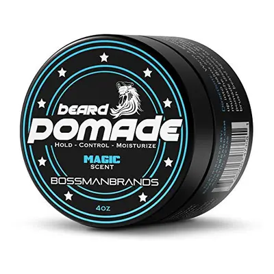 Bossman Hair & Beard Pomade - Moisturizing with Longer Hold and Control - Men\'s Hair, Beard and