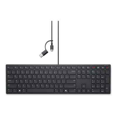 DELL KB525C keyboard Office USB QWERTY US International Black