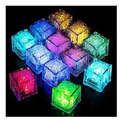 Baby Bath Toys, 12Pcs LED Light Up Ice Cubes for Bath, Liquid Sensor Light Up Bath Toys for 2 4 