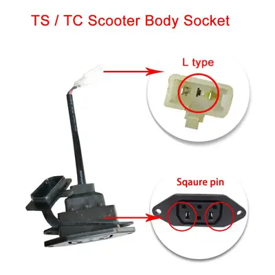 (Lite Socket Square) For Super Soco Ts Tc Original Motorcycle Accessories Body Charging Plug Bat