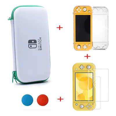 (green set1) Case For Nintendo Switch Lite Console Bundle Case Protective Case Hard Carrying Sto