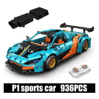 (with motor) Mould King Technical Sport Car Building Block P1 Super Hypercar Racing Car Brick Mo