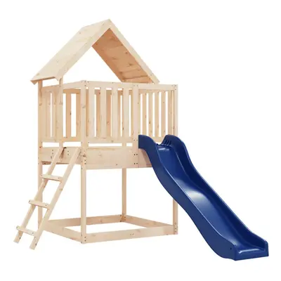 (solid pinewood) vidaXL Outdoor Playset Wooden Playground Set Garden Playhouse Solid Wood Pine