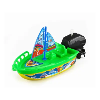 1Pc Kids Speed Boat Wind Up Toy Bath Toys Shower Toys Float In Water Kids Classic Clockwork Toys