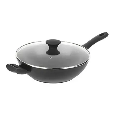 Salter BW08780 Non-Stick Wok with Lid, Handles, X Tougher* Diamond-Effect Non-Stick, Induction H