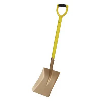 990mm Non-Sparking Square Shovel - 240mm x 418mm Head - Hardwood Shaft