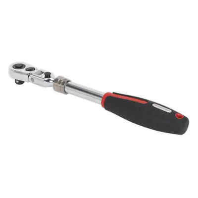 Extendable Ratchet Wrench - 3/8" Sq Drive - Locking Flexi-Head - 72-Tooth Action