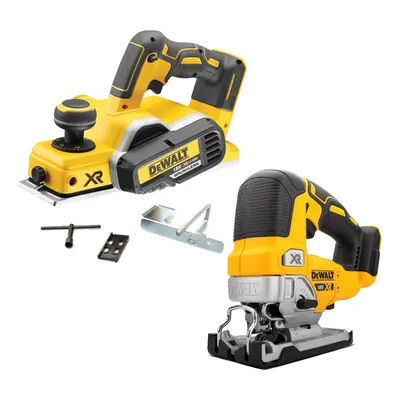 Dewalt DCP580N 18v XR Cordless Brushless Planer & Fence & DCS334N Jigsaw Bare