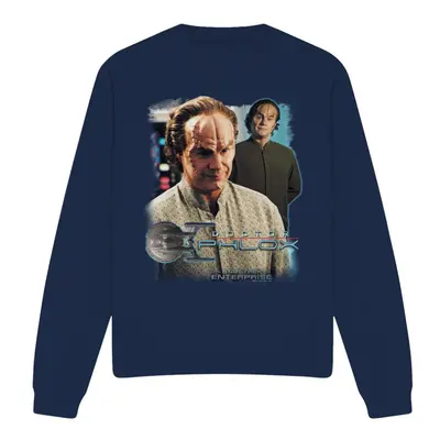 (XXL, Navy) Star Trek Unisex Adult Doctor Phlox Sweatshirt