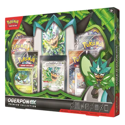 Pokemon TCG: Ogerpon ex Premium Collection (6 boosters)