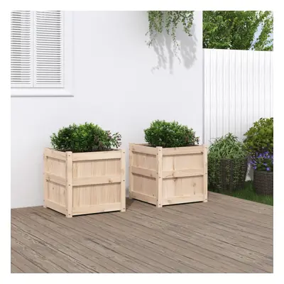 vidaXL Garden Planters pcs Solid Wood Pine