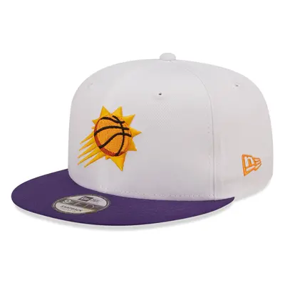 (M/L, White) New Era Phoenix Suns White Crown Team 9FIFTY Snapback Cap Hat - White